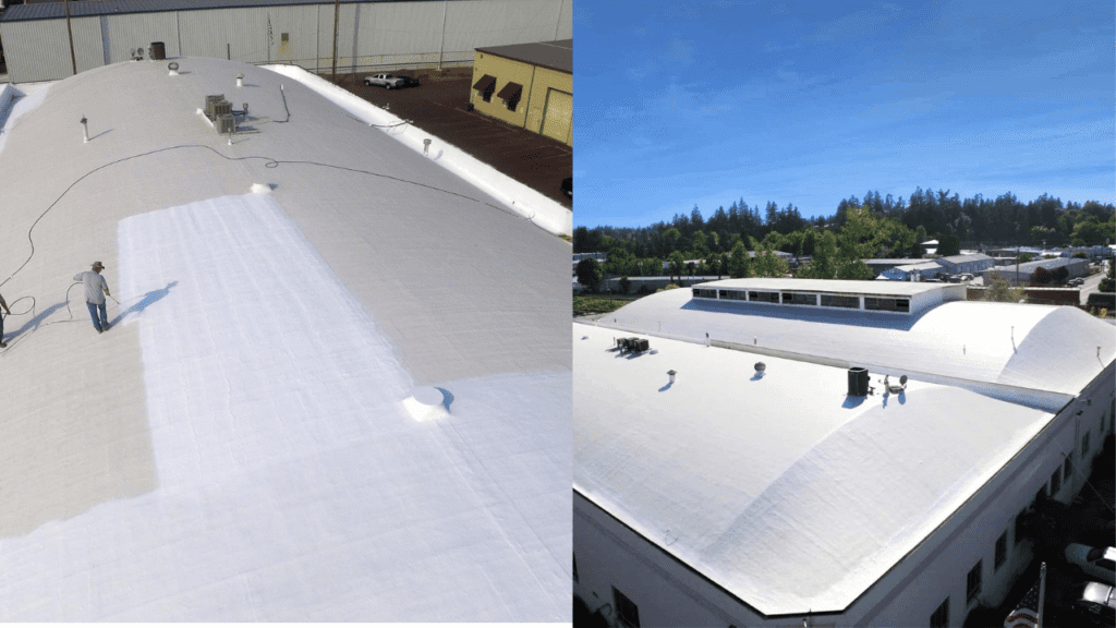 silicone coated roof
