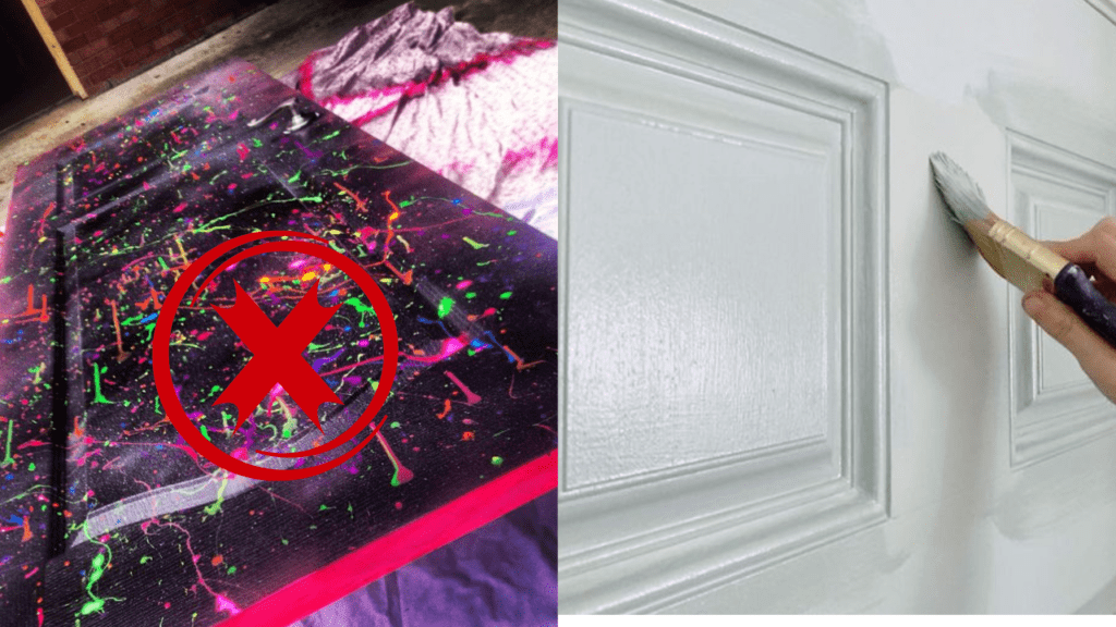 how to paint interior door